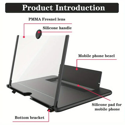 10/12 Inch Mobile Phone Screen Amplifier Multi-Functional HD Amplifier HD Screen Magnifying Glass Anti-Blue Light Eye Protection
